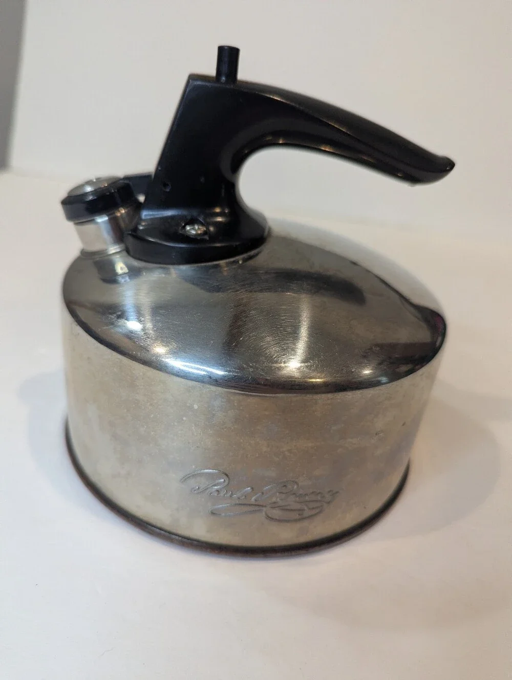 Paul Revere Ware1801  Vintage Small Whistling Teapot Kettle Copper Bottom